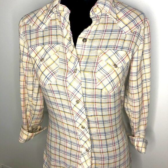 Miller Western Wear Tops - Miller Western Wear Vintage Snap Top Size 10/32